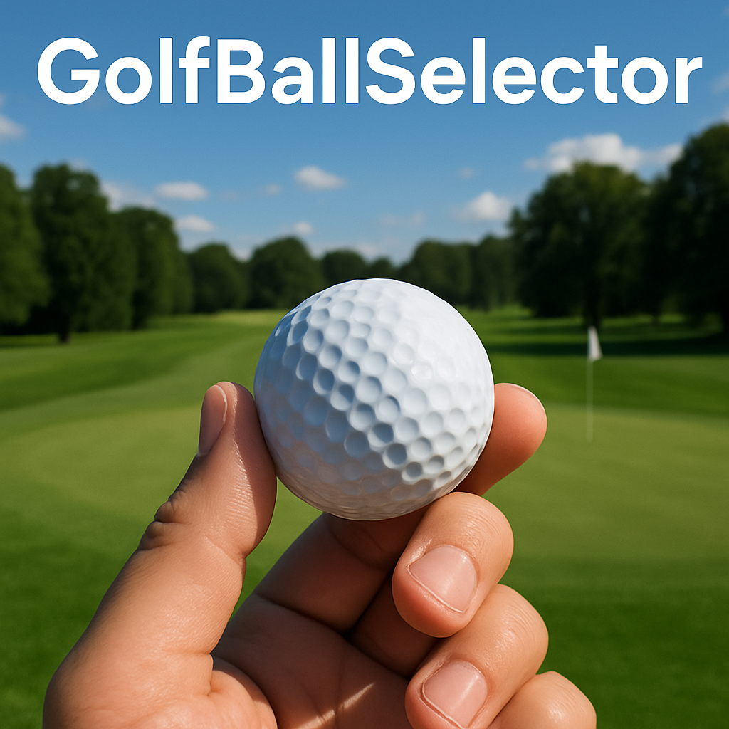 Golfer using the golf ball selector